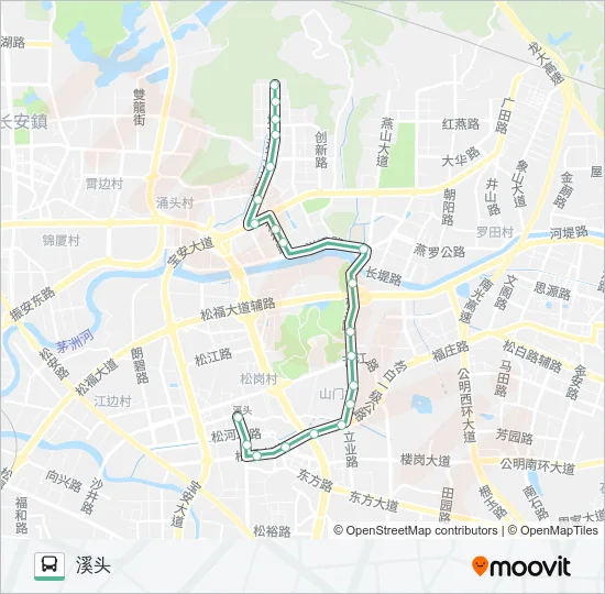 B642 Bus Line Map