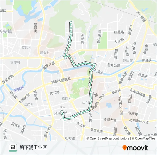 B642 Bus Line Map