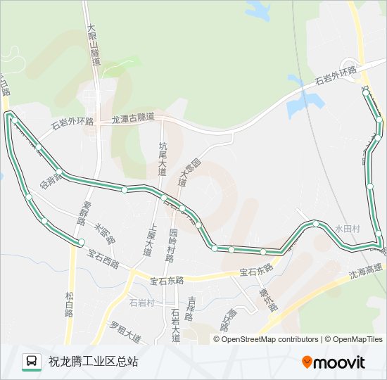 公交B643路的线路图