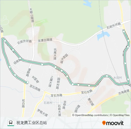 B643 Bus Line Map