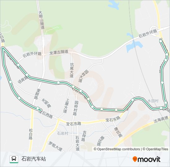 公交B643路的线路图