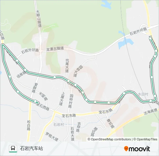 B643 Bus Line Map