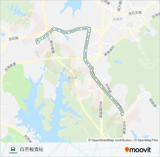 B644 Bus Line Map