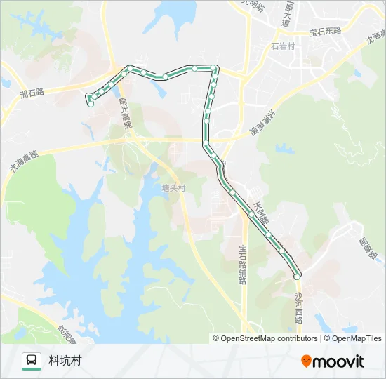 B644 Bus Line Map
