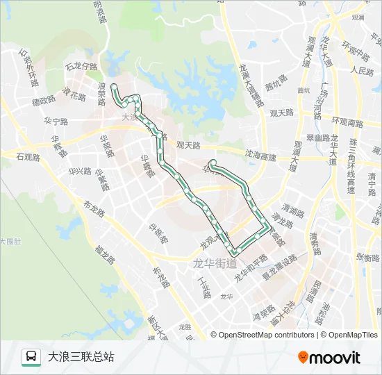 B646 Bus Line Map
