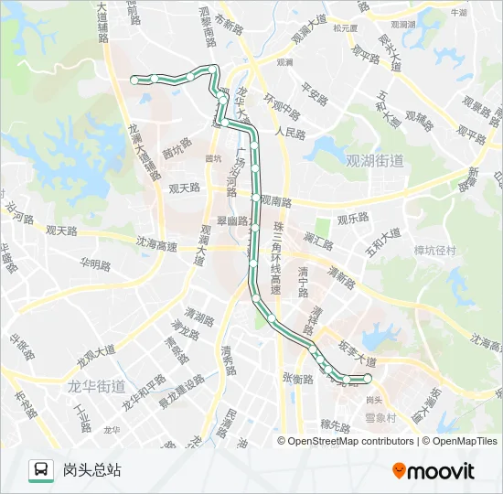 B650 Bus Line Map