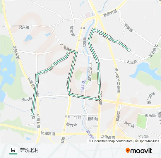 B652 Bus Line Map