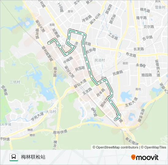 B656 Bus Line Map