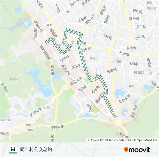 B656 Bus Line Map