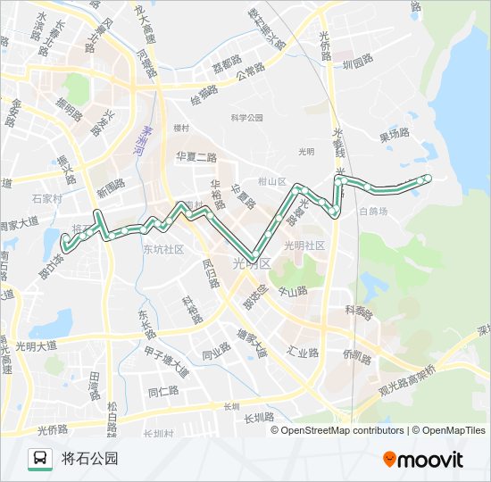 公交B660路的线路图