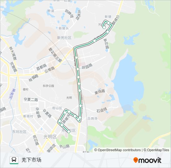 公交B662路的线路图