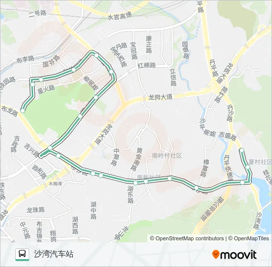 B665 Bus Line Map