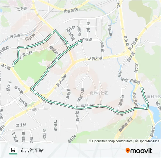 B665 Bus Line Map