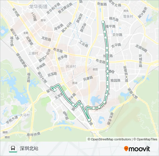 B666 Bus Line Map