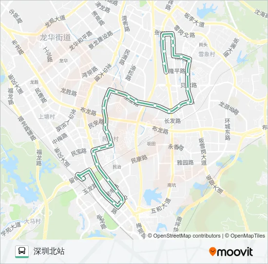 B667 Bus Line Map
