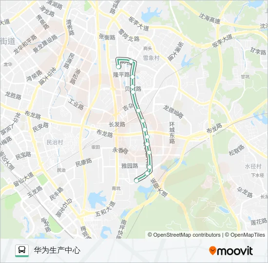 B668 Bus Line Map