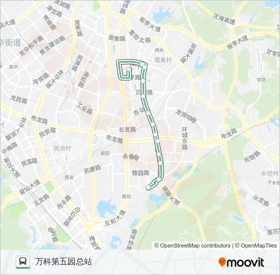 B668 Bus Line Map