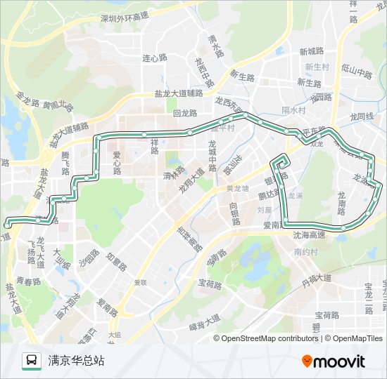 公交B669路的线路图