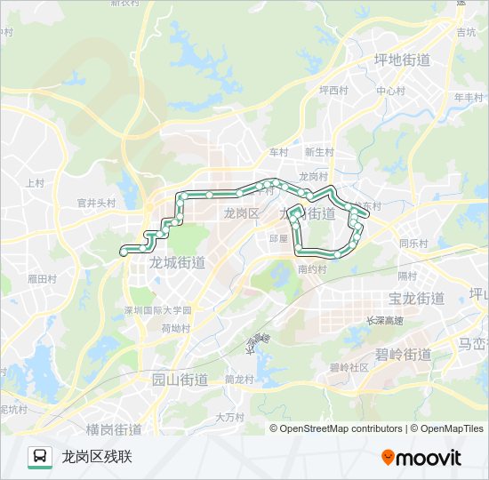 公交B669路的线路图