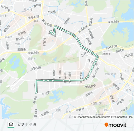 B670 Bus Line Map