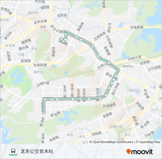 公交B670路的线路图