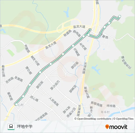 B671 Bus Line Map