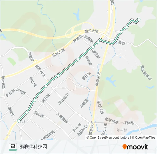B671 Bus Line Map