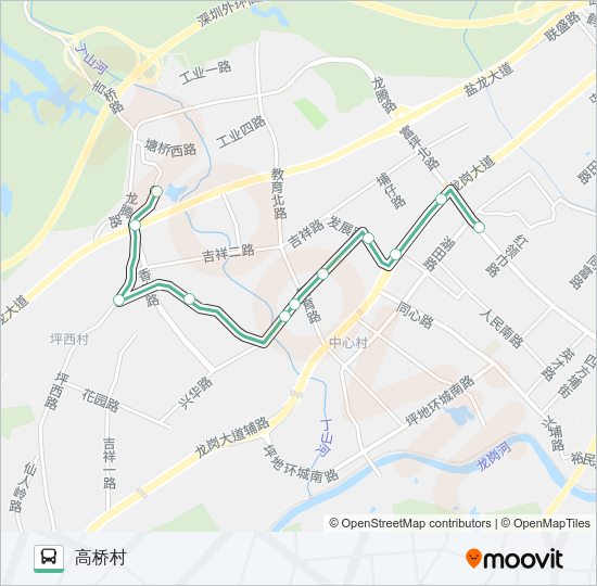公交B673路的线路图