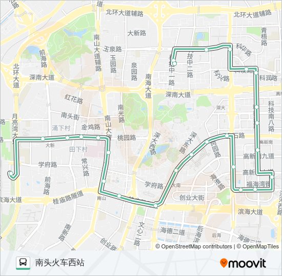公交B682路的线路图
