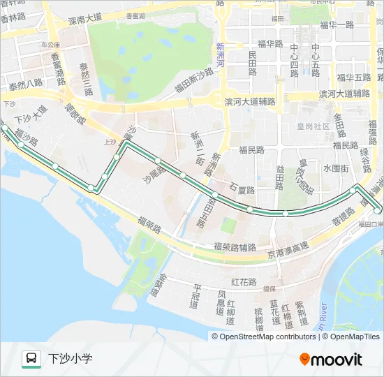 B685 Bus Line Map
