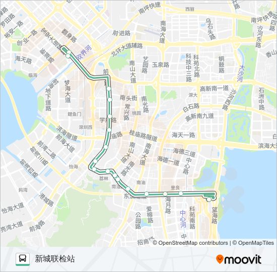 公交B688路的线路图