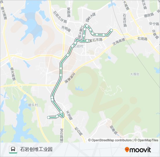 公交B691路的线路图