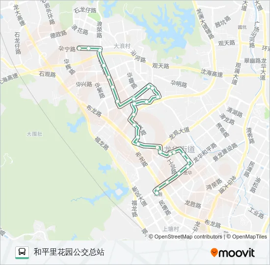 B692 Bus Line Map