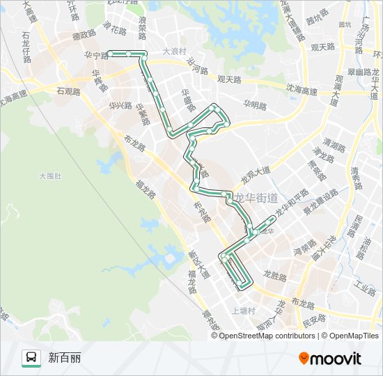 公交B692路的线路图