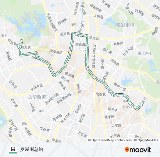 公交B693路的线路图