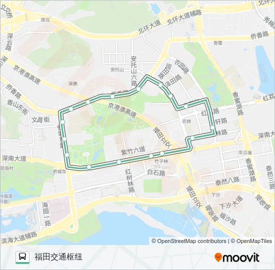 B697 Bus Line Map