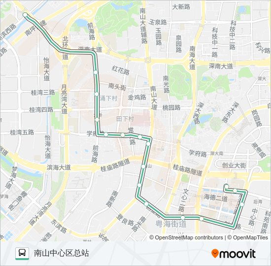 公交B699路的线路图