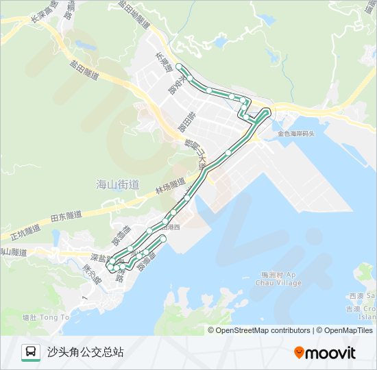 公交B701路的线路图