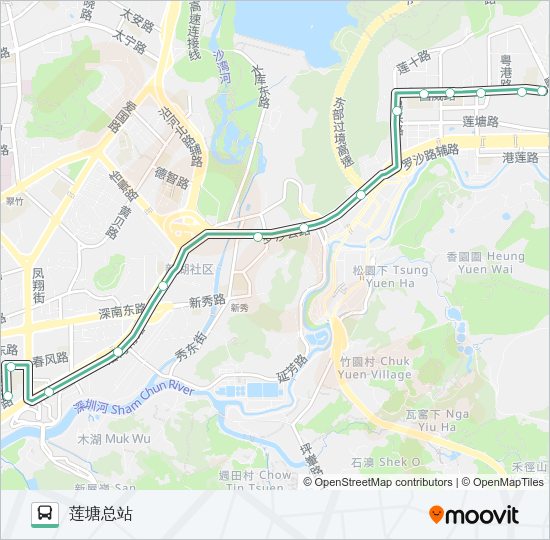公交B704路的线路图