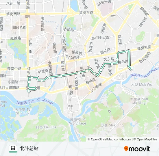 B705 Bus Line Map