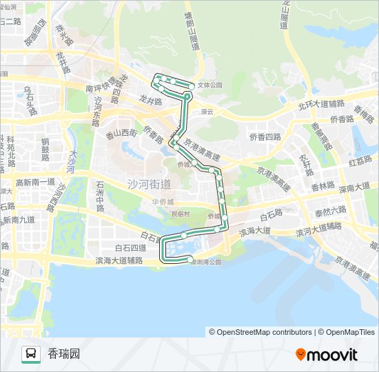 公交B706路的线路图