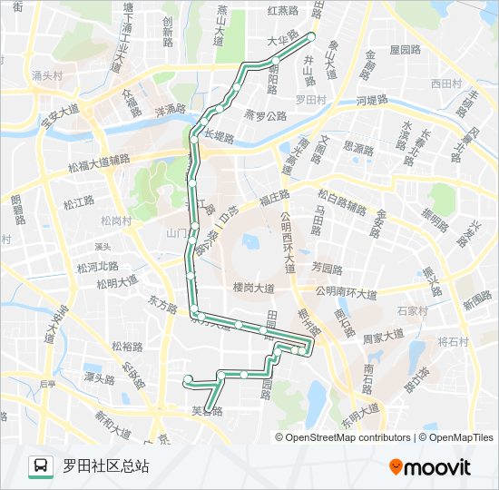 公交B713路的线路图