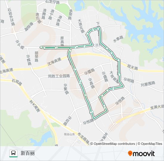 公交B714路的线路图