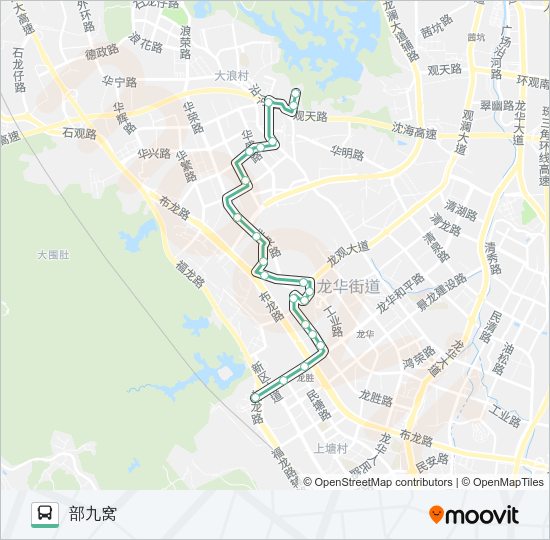 公交B715路的线路图