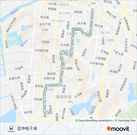 公交B716路的线路图