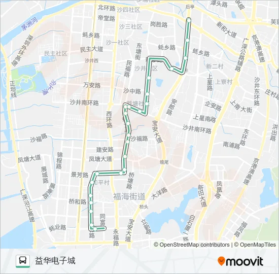B716 Bus Line Map