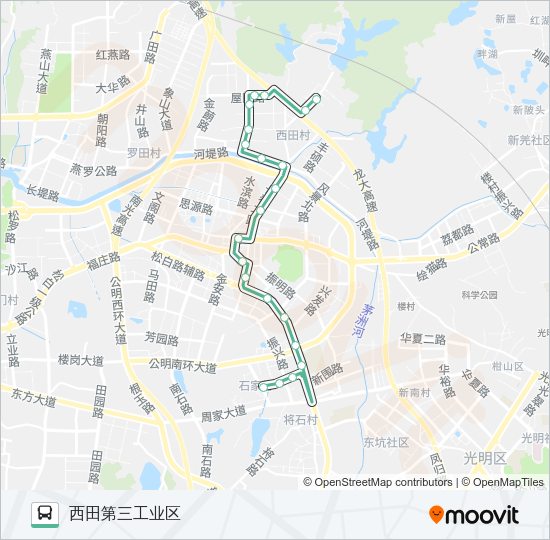 公交B718路的线路图
