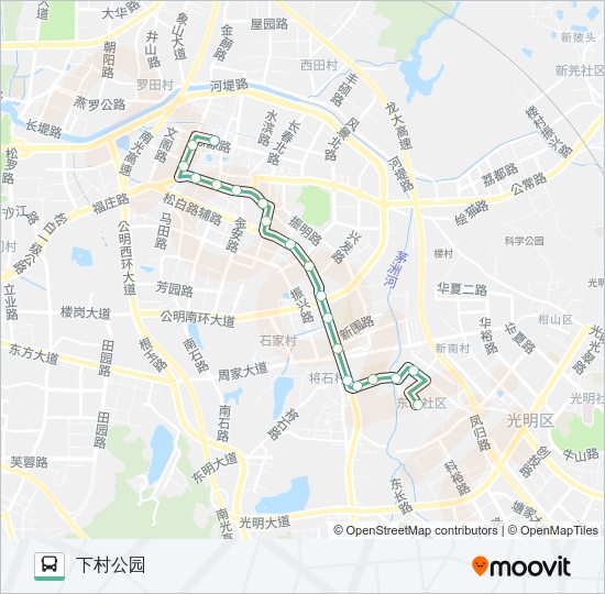 公交B719路的线路图