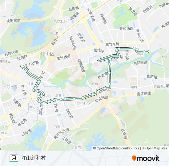 公交B726路的线路图