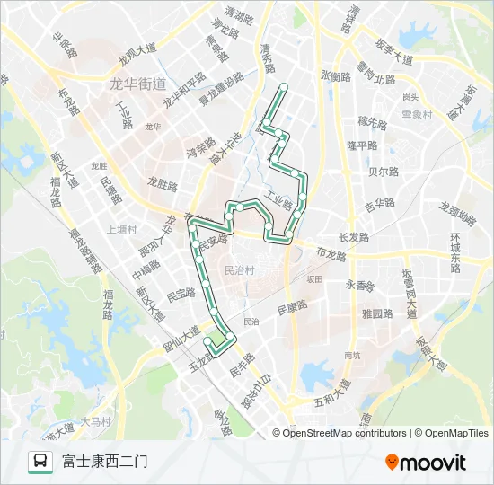 B730 Bus Line Map